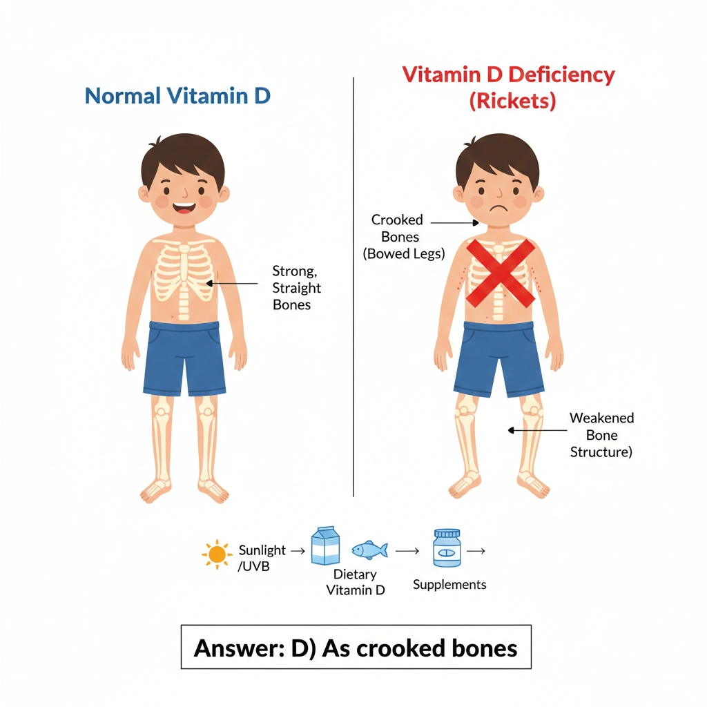 How might vitamin D deficiency present?