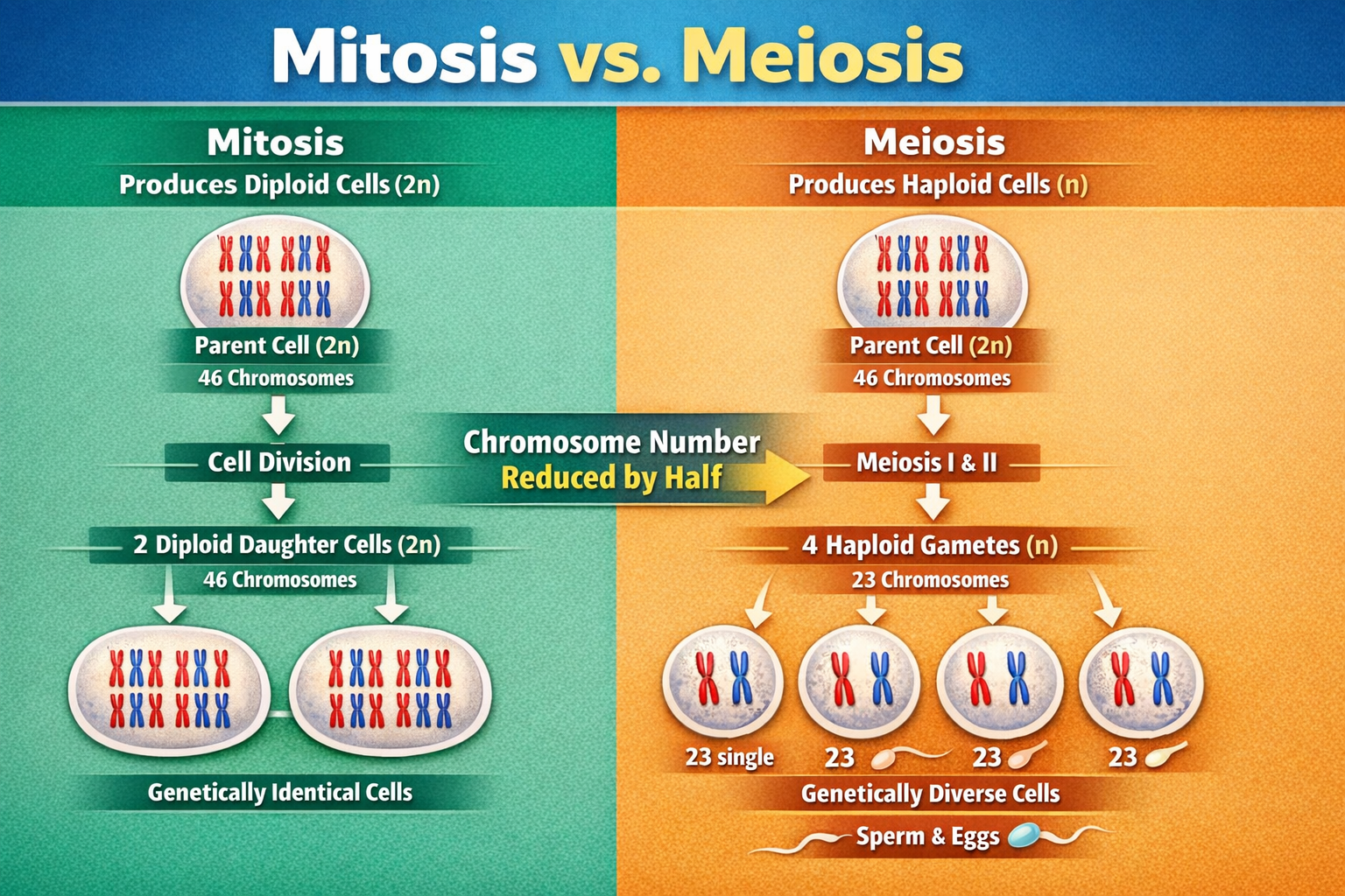 NursesPath | Mitosis vs Meiosis