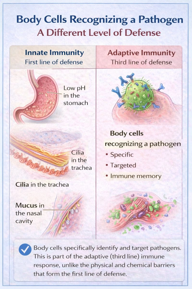 recognizing a pathogen