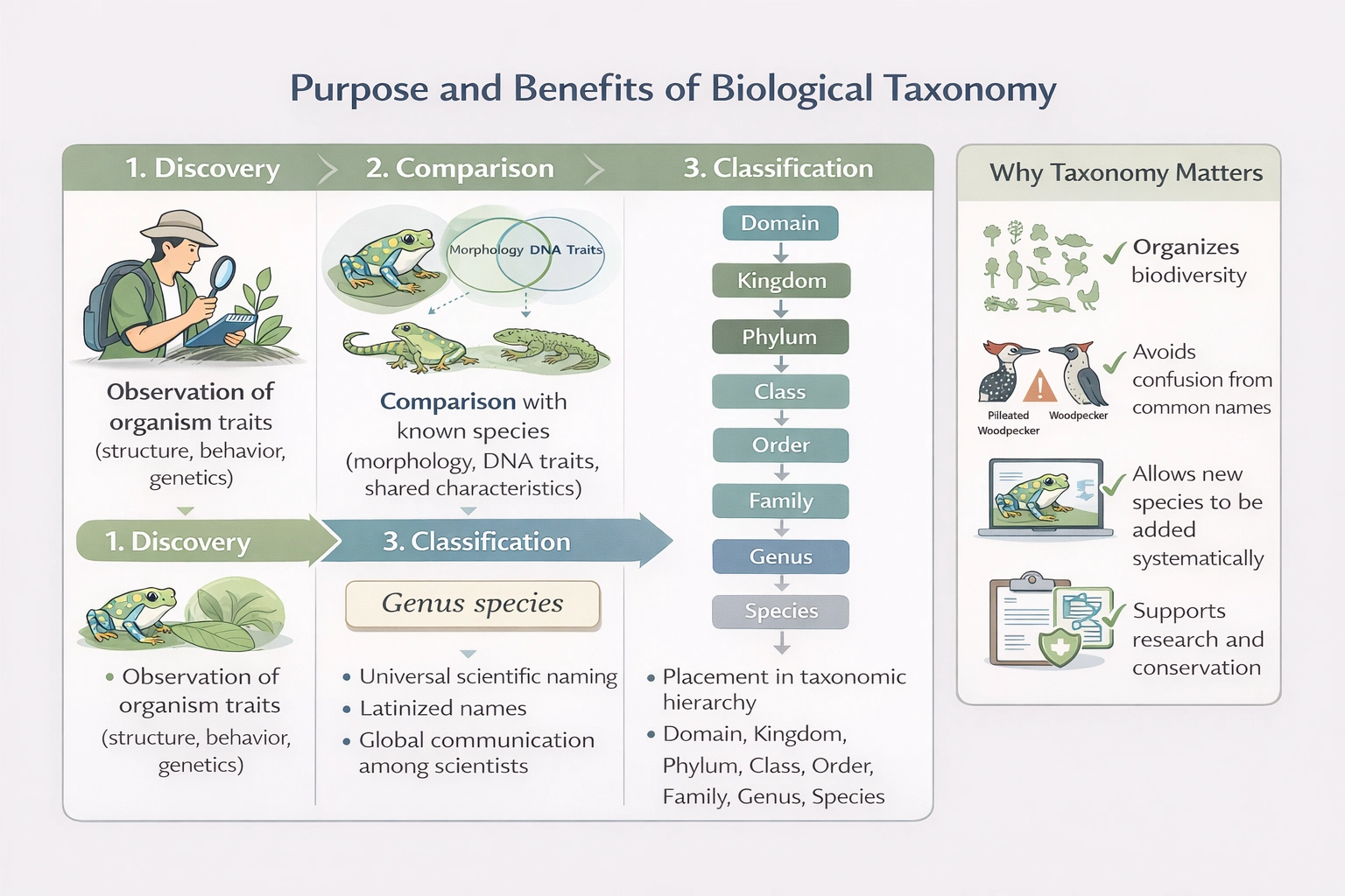Purpose and benefits of biological taxonomy