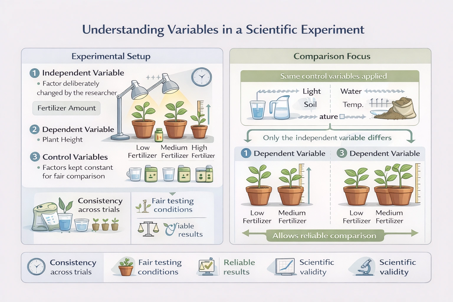 Understanding variables in a scientific experiment