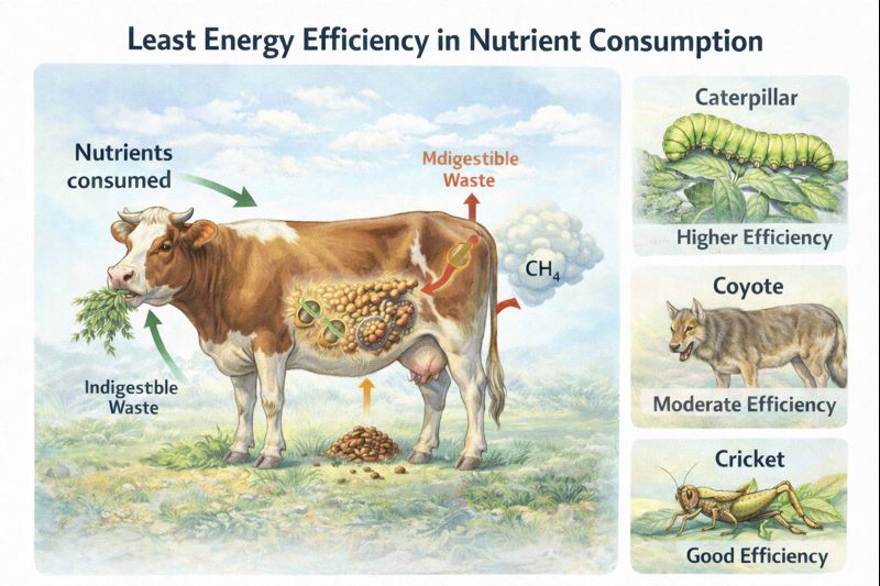 energy flow from plants to different consumers