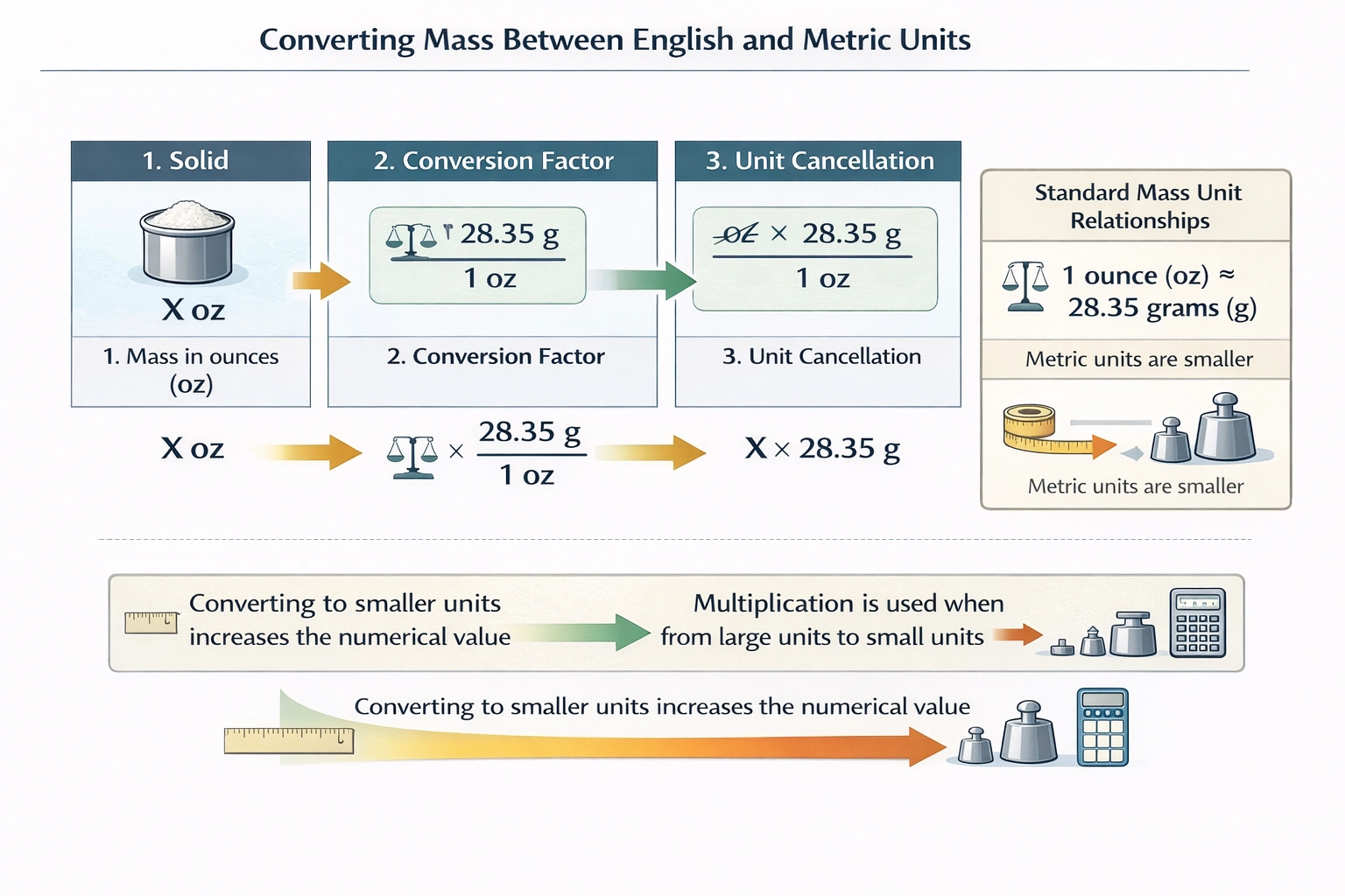 Converting mass between English and Metric units
