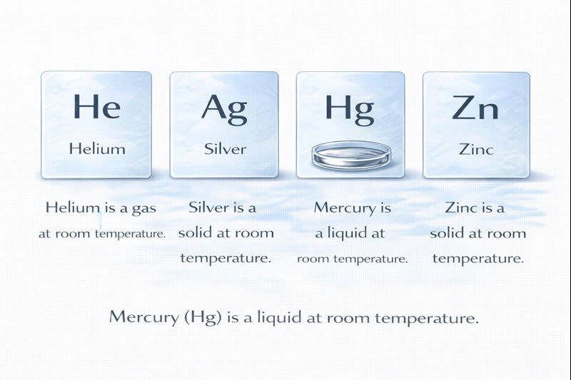 Which of these elements is a liquid at room temperature?