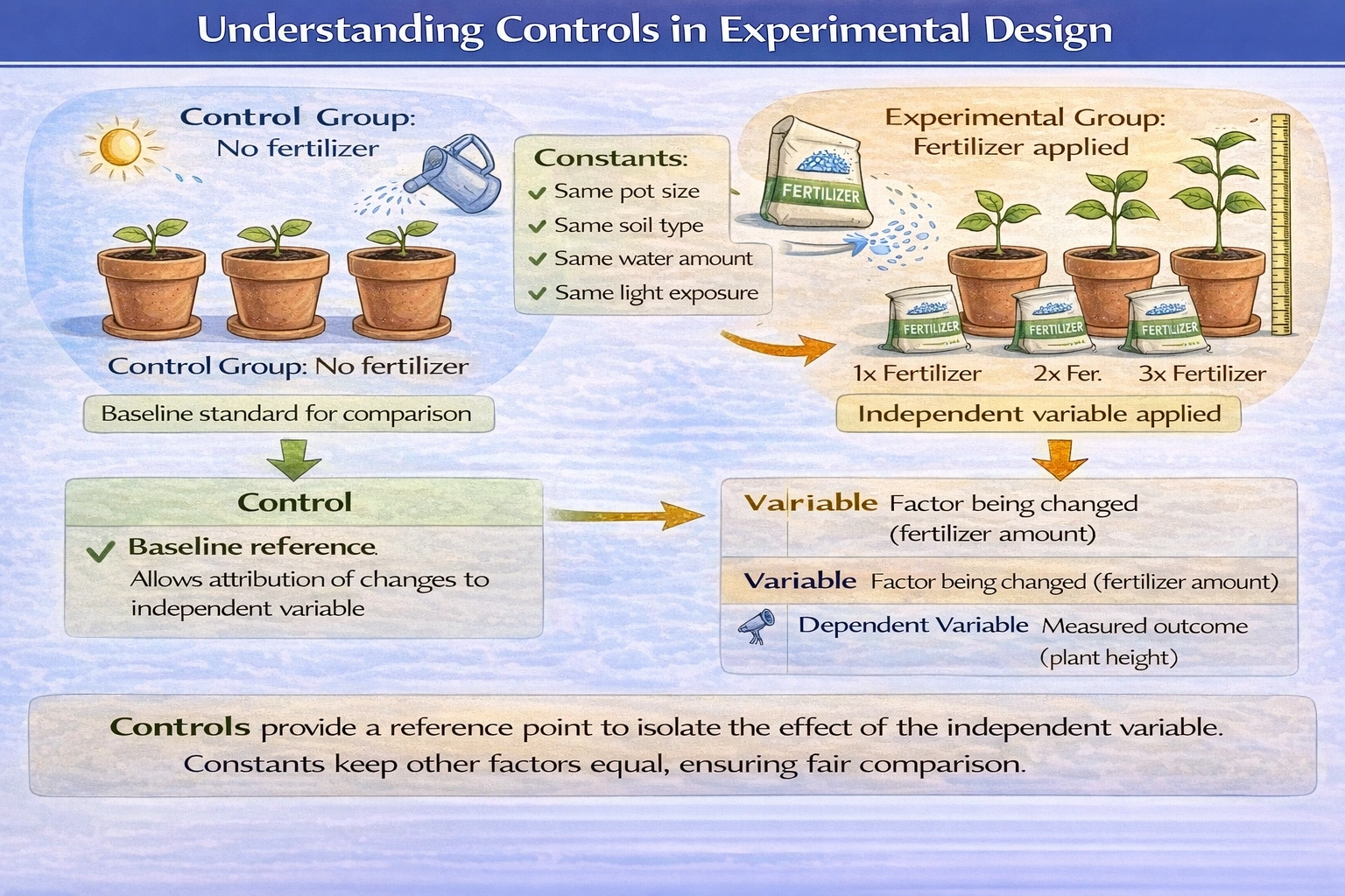 Which of the following is a standard or series of standards to which the results from an experiment are compared?