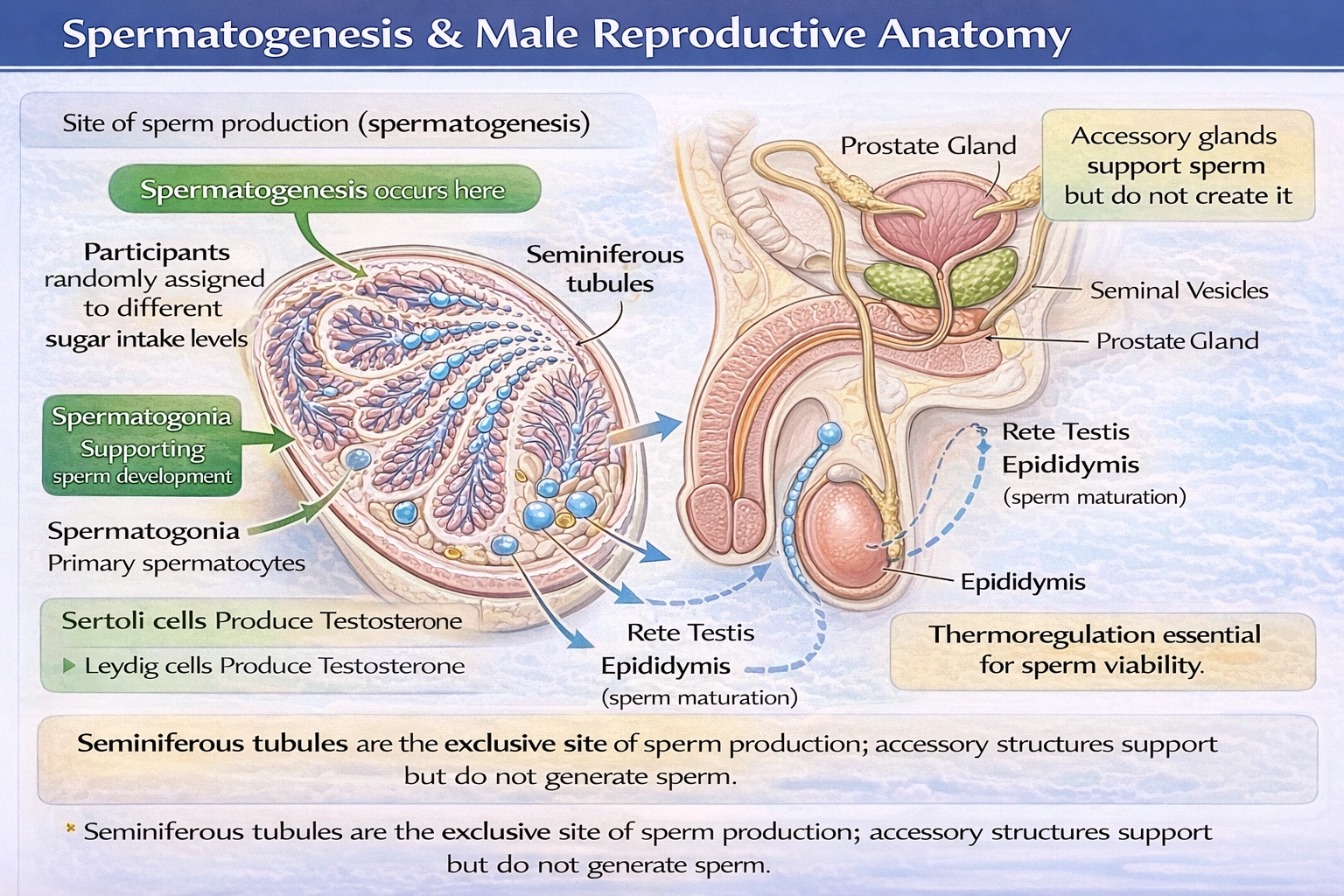 Which of the following creates sperm?