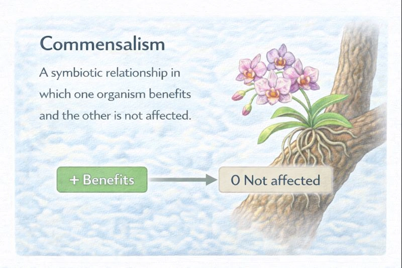 _______ is a symbiotic relationship in which one organism benefits and the other is not affected.