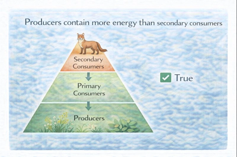 Which statement regarding energy content is true?