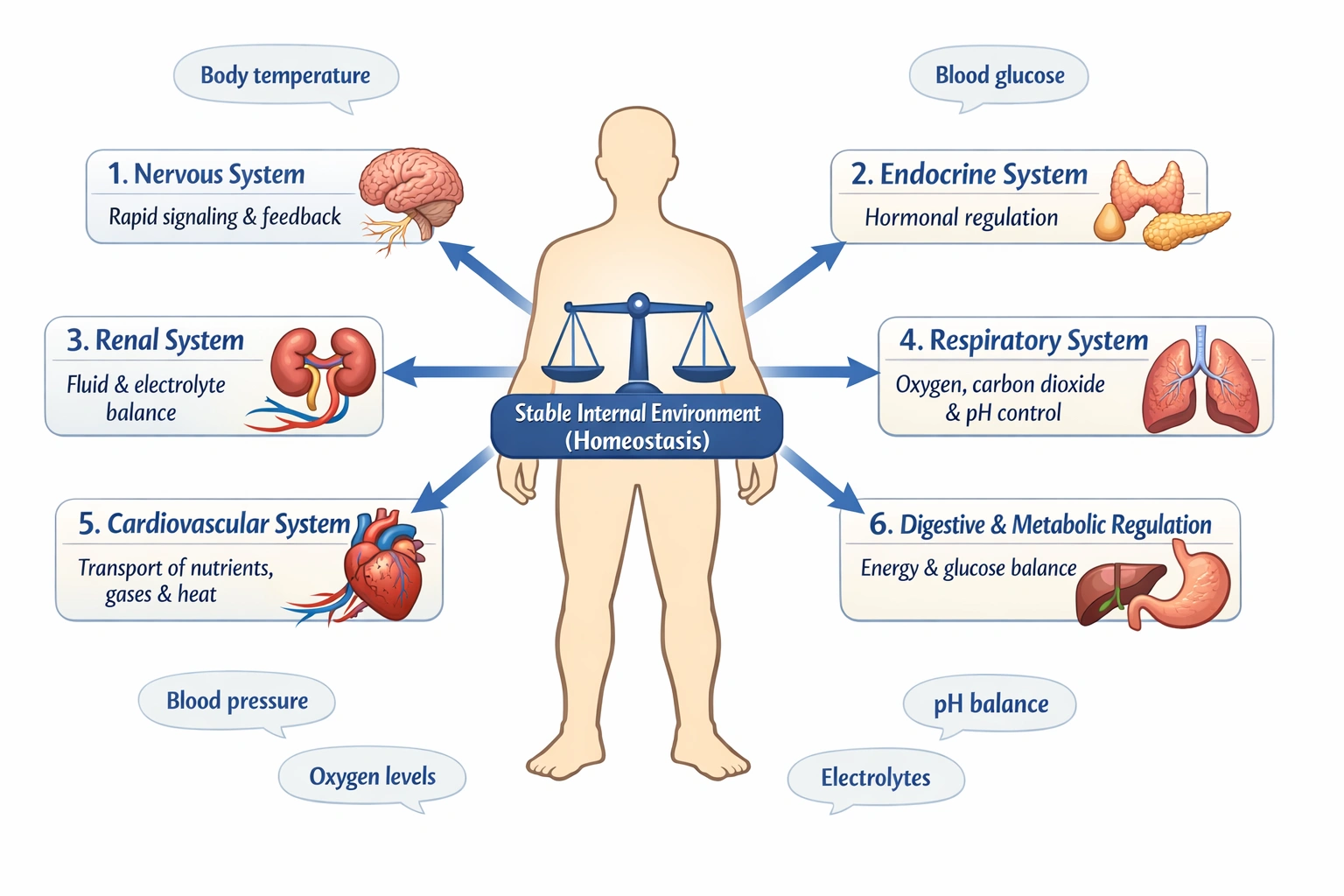 Homeostasis is a state of equilibrium