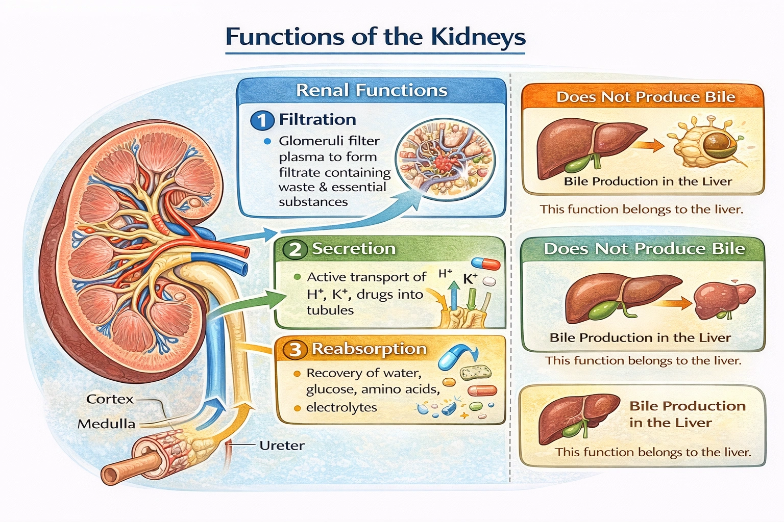 Which of the following functions are not related to the kidneys?