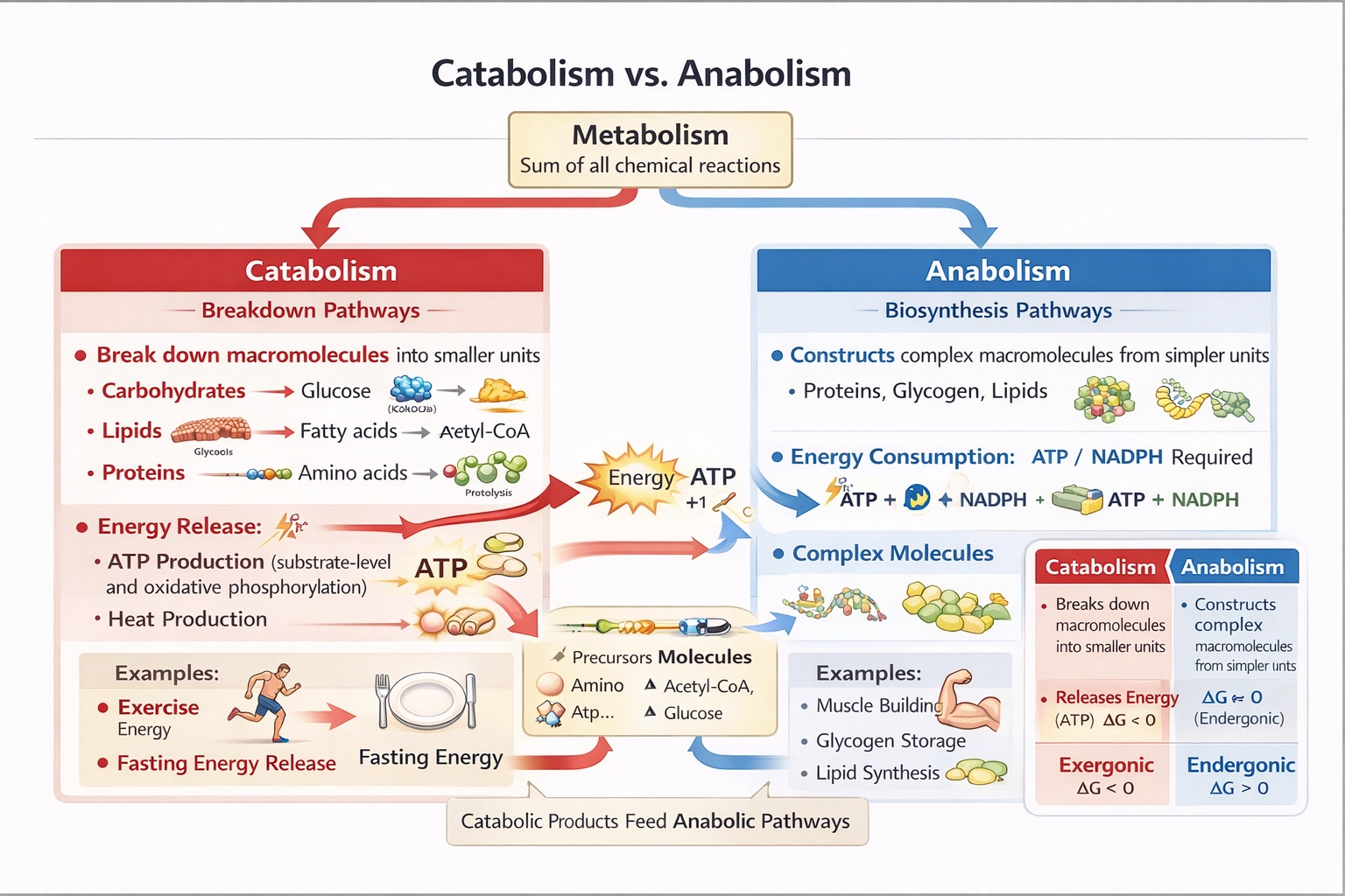 The process of breaking large molecules into smaller molecules to provide energy is known as which of the following?