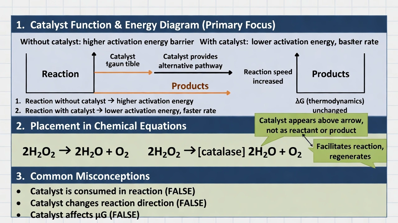 Which of the following is not true of a reaction catalyst's potential?