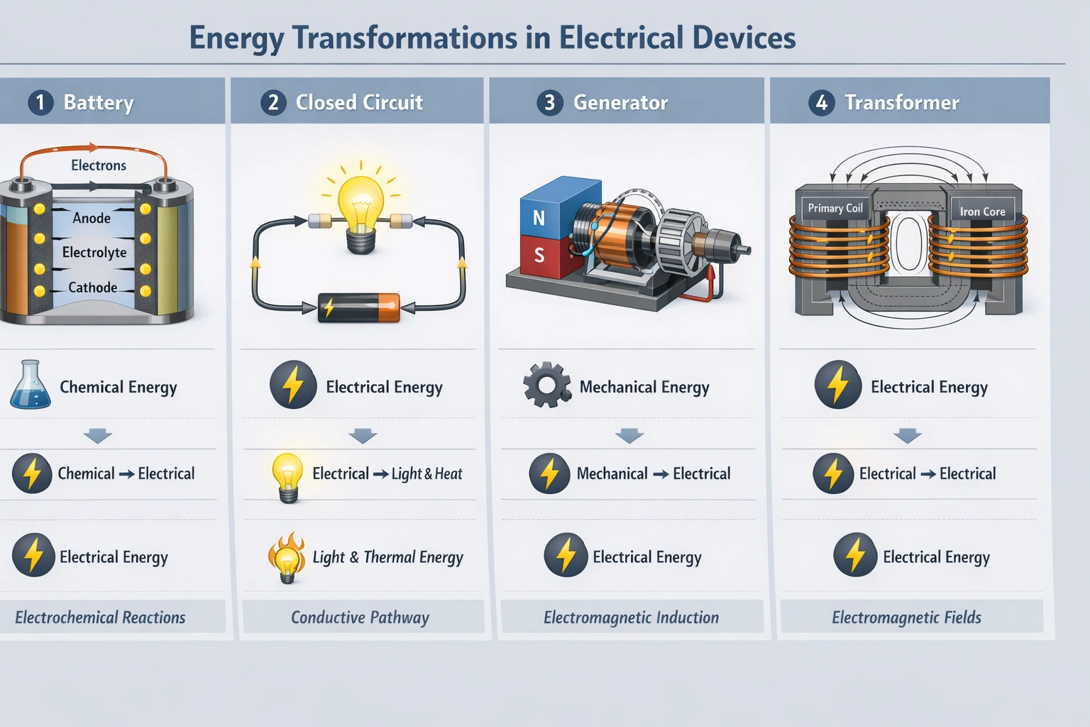Which of the following devices changes chemical energy into electrical energy?