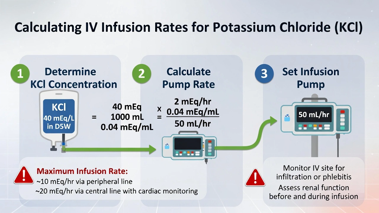 The patient has hypokalemia and is to receive an IV infusion of potassium chloride. The physician orders the KCl to infuse at a rate of 2 mEq/hr. The pharmacy sends KCL 40mEq/L in D5W. The nurse will set the infusion pump @ ________ mL/hr