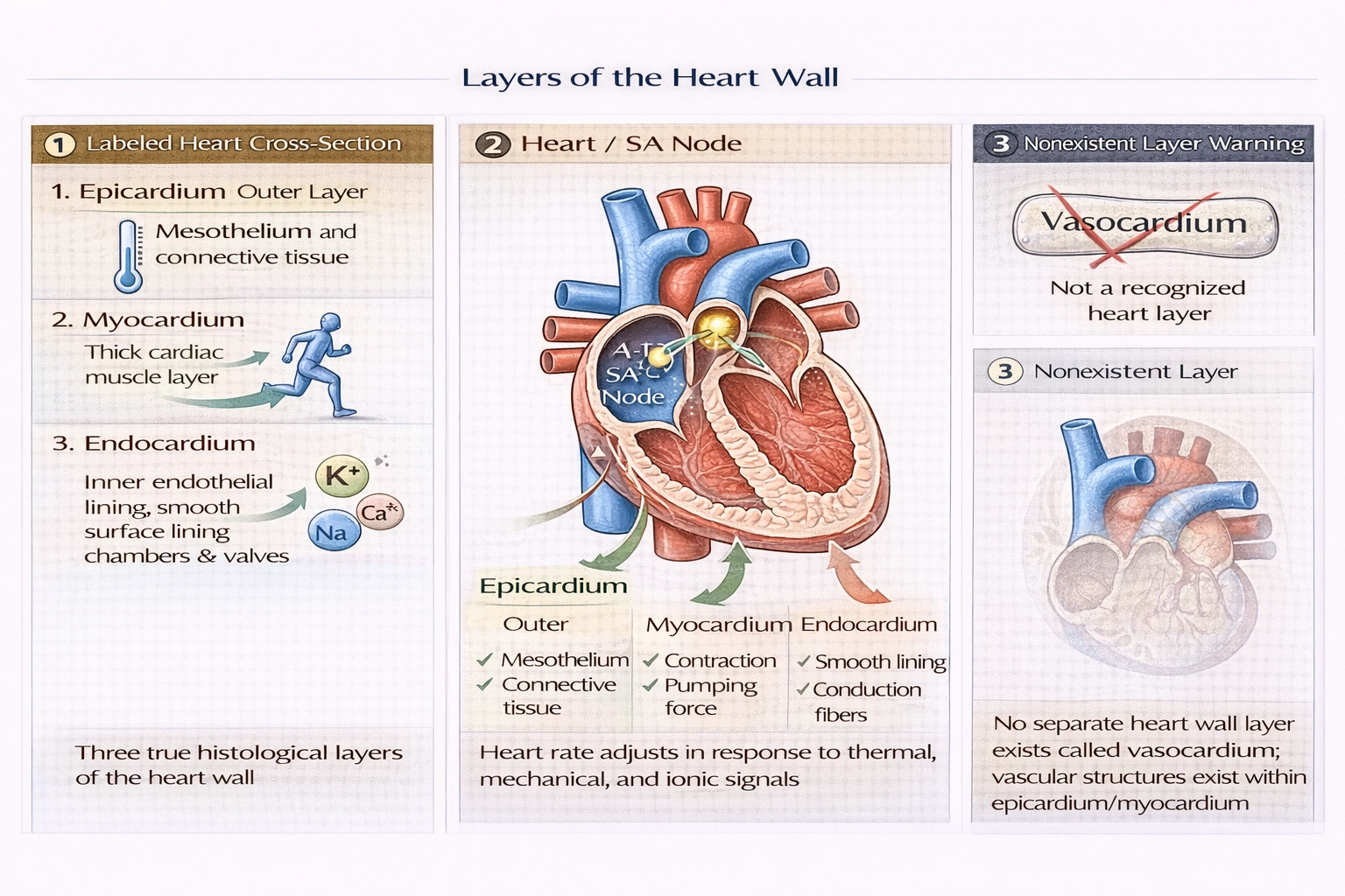 Which of the following is not considered a layer of the heart?