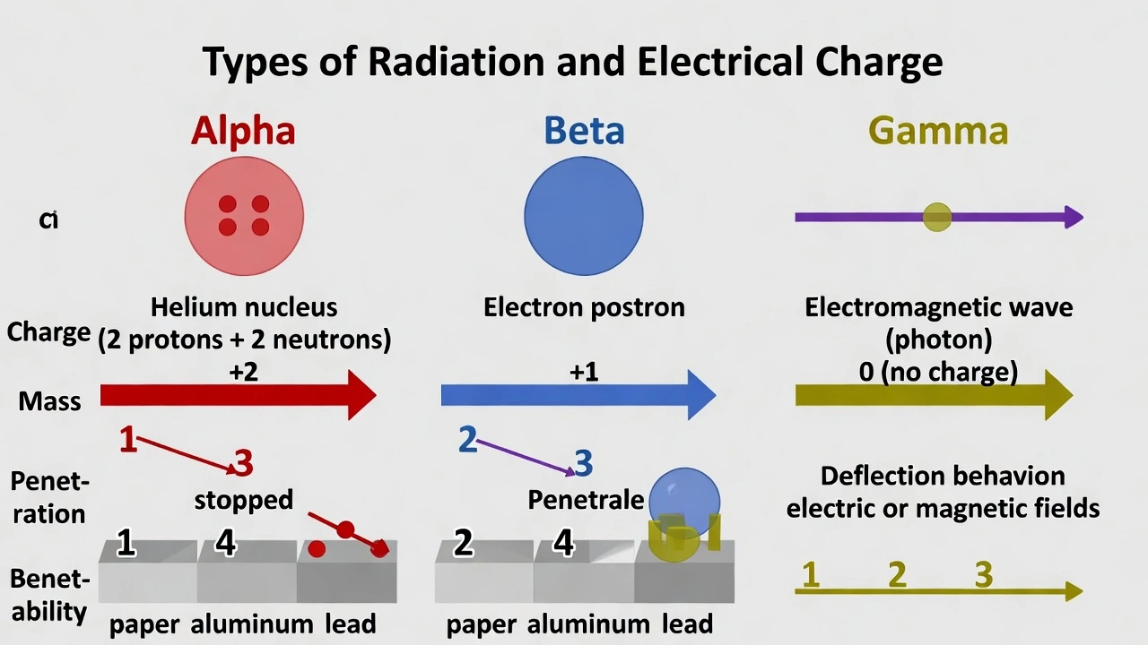 Which kind of radiation has no charge?