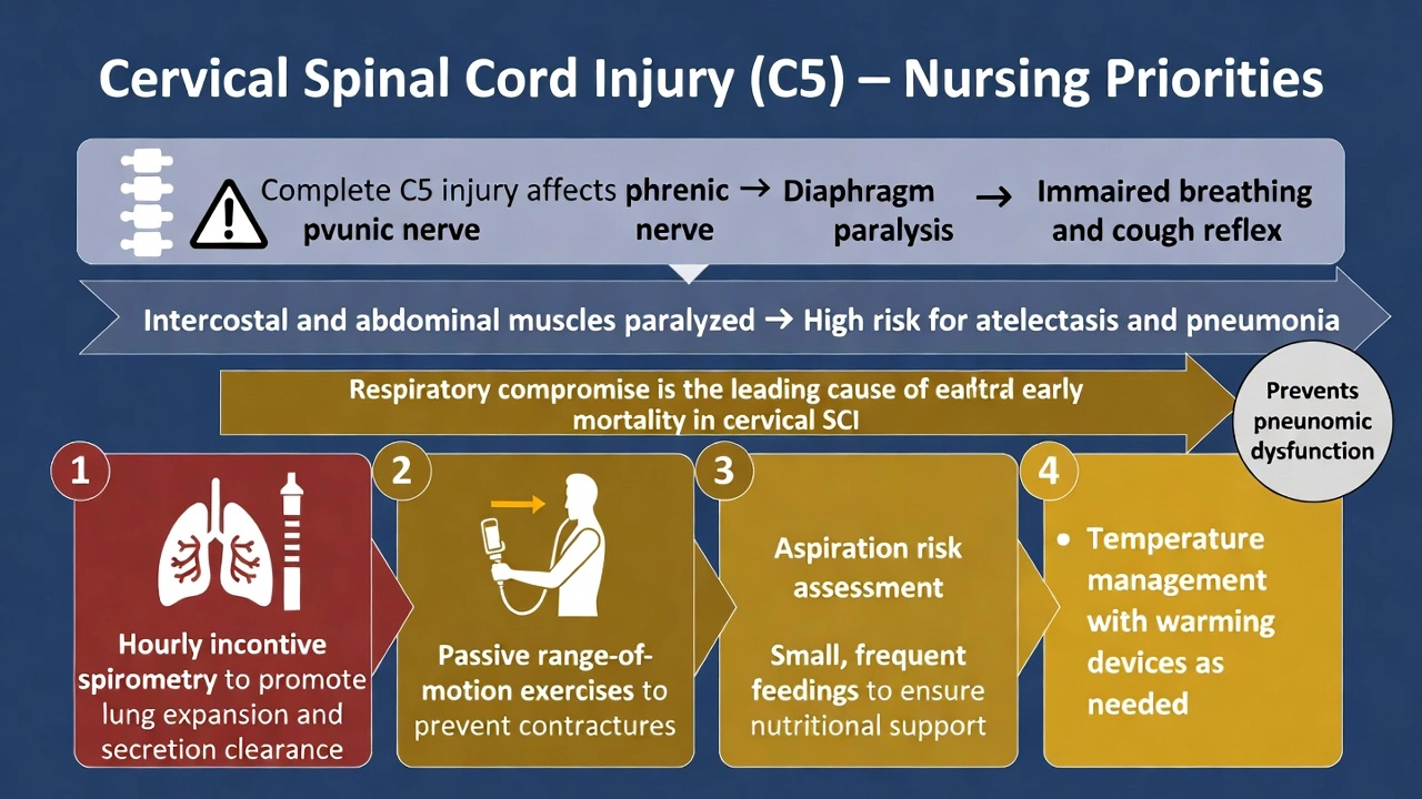 The nurse is preparing to admit a patient from the ED who has sustained a complete spinal cord lesion at the C5 level. When planning the patient's care, which nursing intervention is most important?