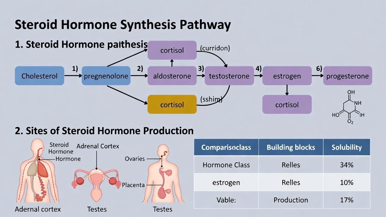 Steroidal hormones are lipids synthesized from