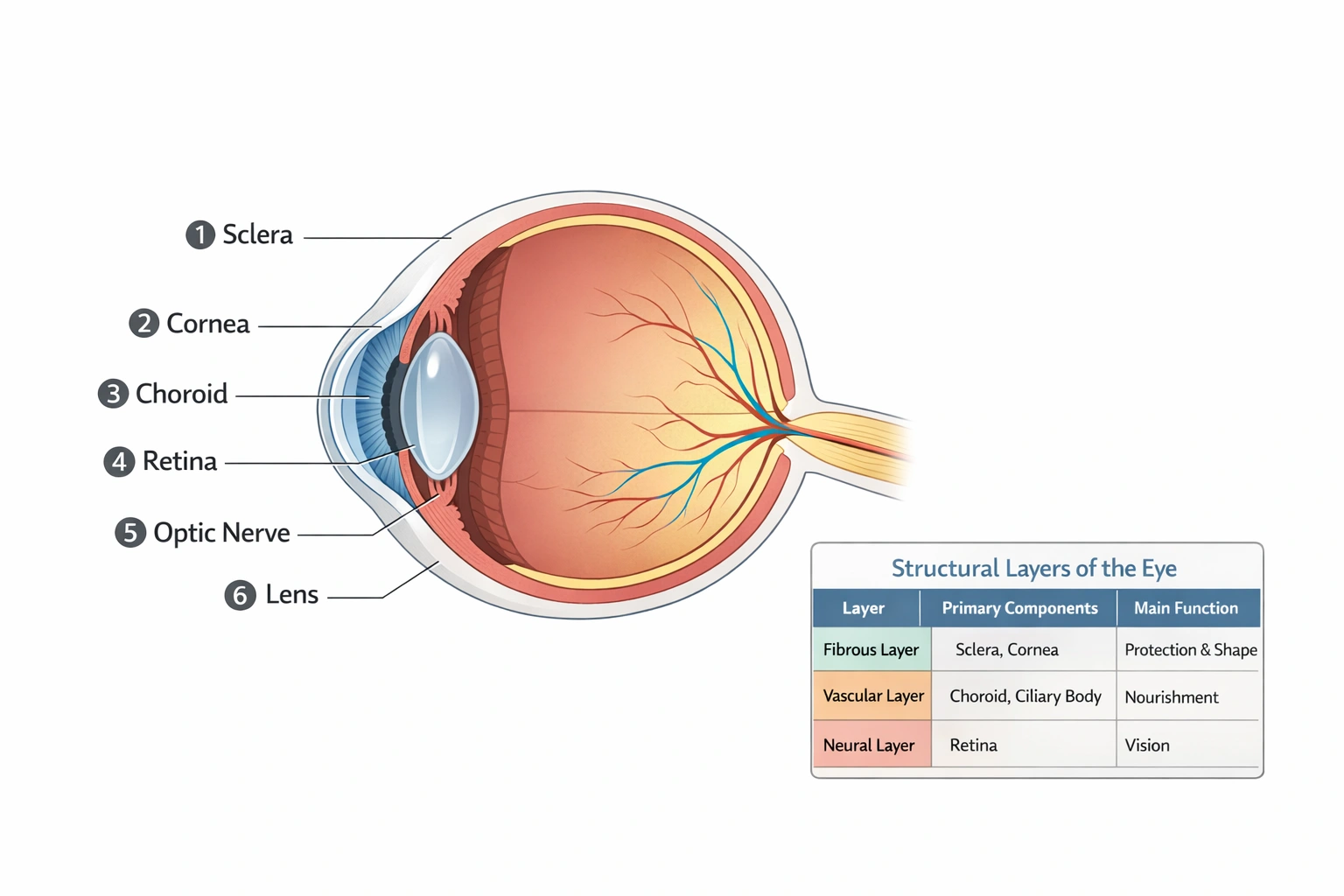 The outer layer of the eye is the ___